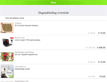 Tablet Screenshot of dagaanbiedingen.com